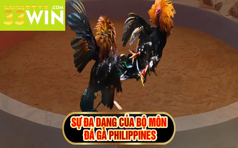 Sự đa dạng của bộ môn đá gà Philippines