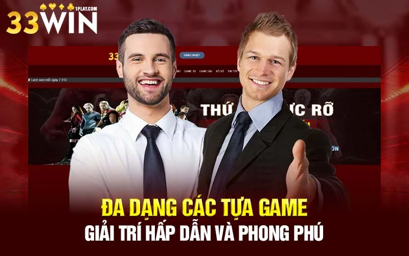 Đa dạng các tựa game giải trí hấp dẫn và phong phú